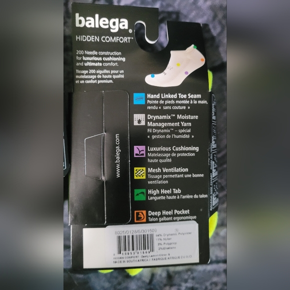 COPY - Balega Hidden Comfort No-Show Running Socks for Men and Women (1 Pair) - Picture 9 of 9